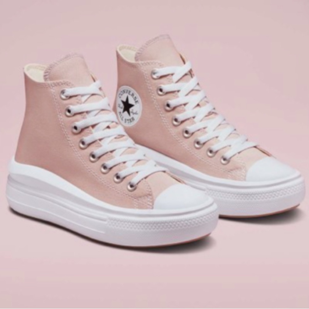 Converse Women's Chuck Taylor All Star Move High ‘Stone Mauve’ A01369C Size 7.5